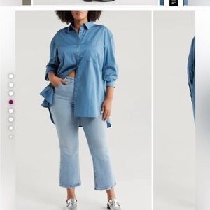 NWT Blue Harshman Tunic Blouse